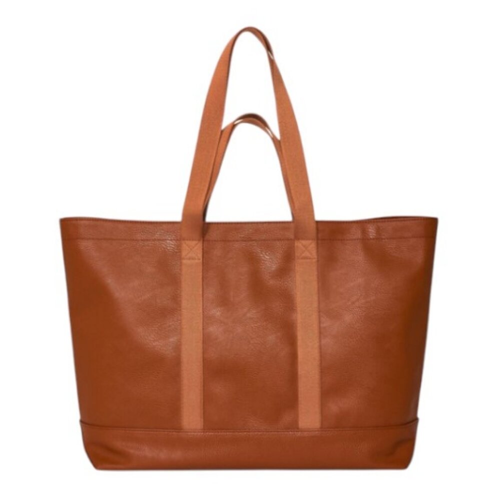 Universal Thread brown vegan leather tote handbag